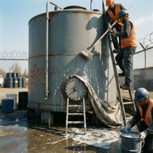 Limpeza do tanque de água